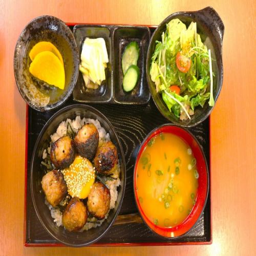つくね丼定食
