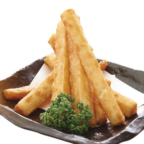 Deep-fried long potatoes