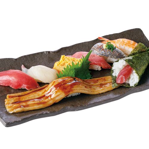Single conger eel and special nigiri sushi