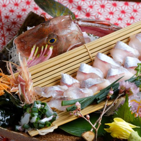 Carefully selected ingredients delivered directly from the farm!Enjoy extremely fresh seafood♪