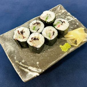 真鯛と梅塩昆布～あて巻き～