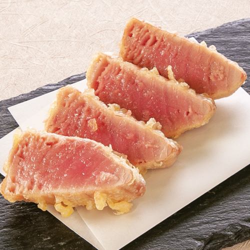 本マグロのレア天ぷら