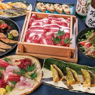 当店こだわりの逸品を様々堪能できる飲み放題付きの宴会コース！