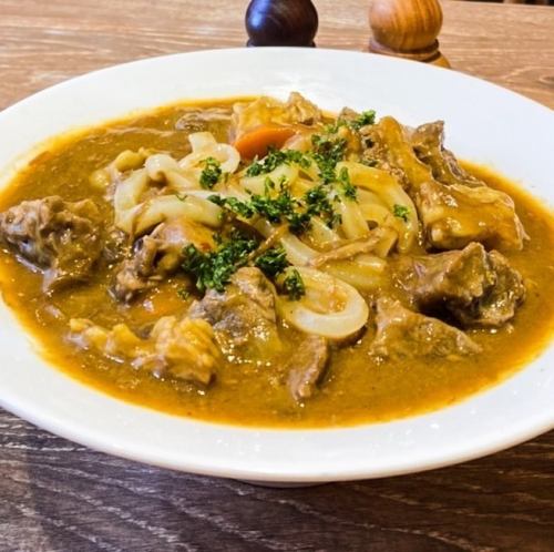 〆은 명물! 카레 우동 ♪