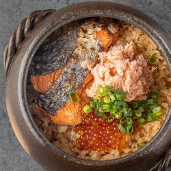 鮭と蟹いくら土鍋ご飯