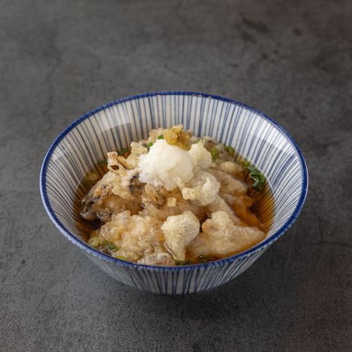 牡蠣ときのこの揚げだし