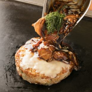 Tomato Okonomiyaki Pork Mozzarella Cheese