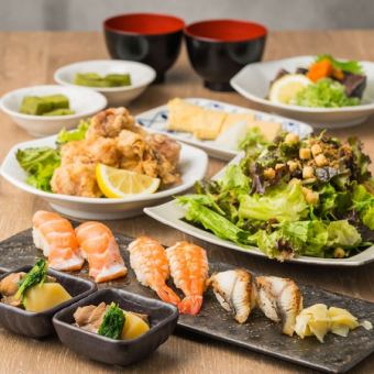 [Easy/180 minutes all-you-can-drink included] Includes 3 types of nigiri sushi! "Drinking Ebisu Course" 8 dishes total 3999 yen ⇒ 2999 yen