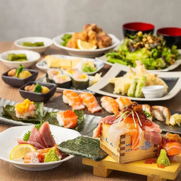 他店圧倒◆つつみ寿司や枡の溢れ海鮮等、鮮度抜群のメニュー多数！食べ飲み放題も有リます♪