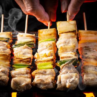 A. [2-hour all-you-can-drink included] Sunday to Thursday only ◎ 20-item all-you-can-eat course including charcoal grilled yakitori [3500 yen → 2500 yen]