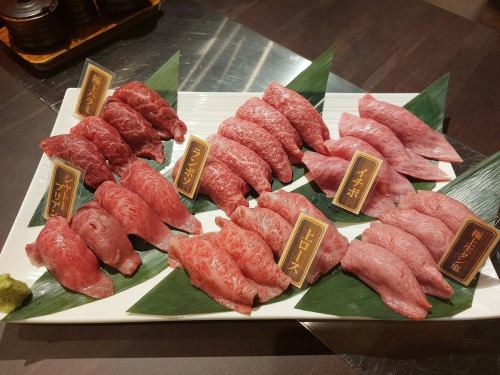 Today's marbled meat sushi