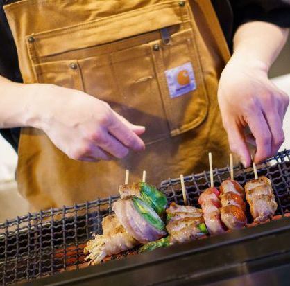 A hideaway izakaya behind Bicqlo! We recommend the vegetable roll skewers that originated in Hakata!