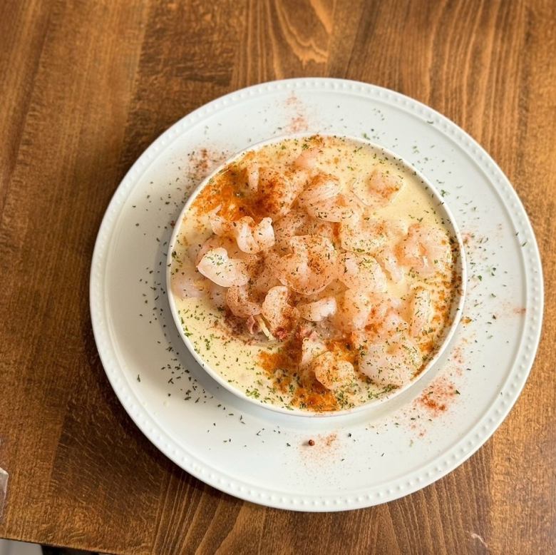 シュリンプ!シュリンプ!シュリンプ!クリームスープスパゲッティ