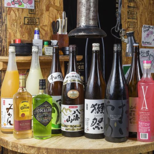 We have a variety of famous sake!