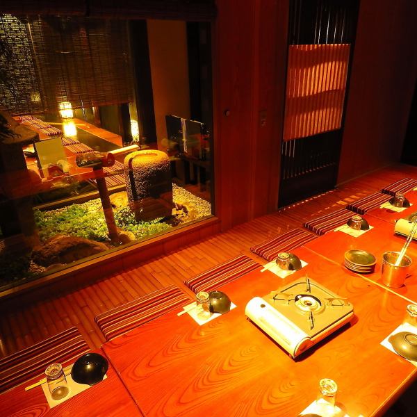 Great for girls' parties and families! Private rooms for 4-6 people are perfect for various banquets! Enjoy a wonderful time in the Edo-machi atmosphere where you can hear the murmuring of the river.We also have private rooms that are recommended for anniversaries, birthdays, and dates with loved ones. We also have smoking rooms where smoking is permitted. Please make your reservation or enquire early!