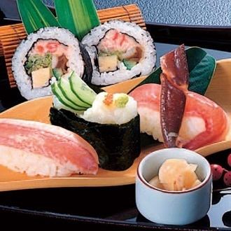 Assorted sushi