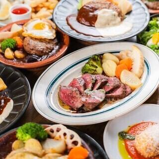 全9品【贅沢コース】～ワインのフルボトル飲み放題付き～　アスパラガスのアンチョビバター等