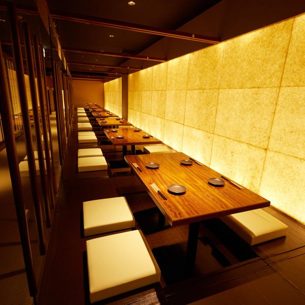 Our restaurant, which is fully equipped with private rooms, offers spacious seats that can accommodate banquets for 2 to 40 people! Please use it at a banquet♪