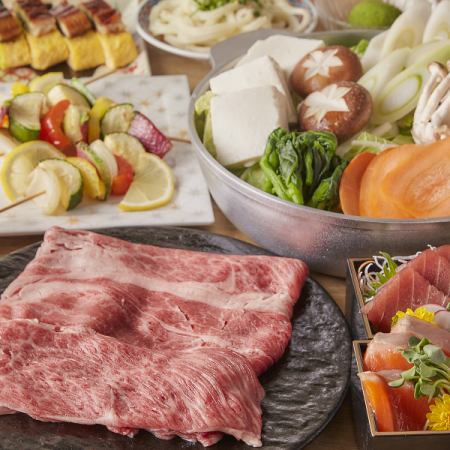 【極コース】豪華絢爛獲れたて鮮魚6種盛りや天麩羅、十勝彩美牛など◎2.5時間飲み放題10品6000円