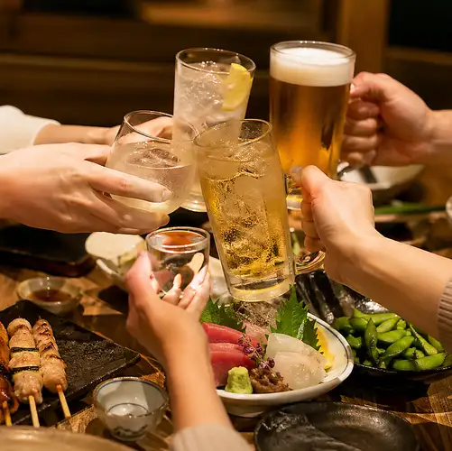 [Table only] 2-hour all-you-can-drink for 1,500 yen