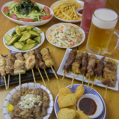 南洲黒豚を堪能！揚げ物料理や串焼きなどお手軽プラン