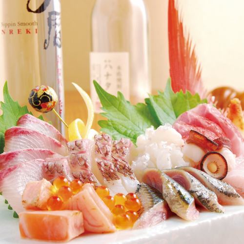 [Pride of freshness ◎] Morning 〆 Fresh fish sashimi platter that you can enjoy with delicate presentation