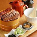 Hitsumabushi set of Japanese black beef and special eel