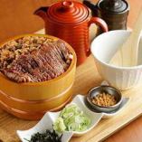 Hitsumabushi set of Japanese black beef and Japanese beef shigureni