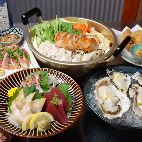 120 minutes all-you-can-drink [Nososo gout hotpot course 8 dishes] 5,500 yen