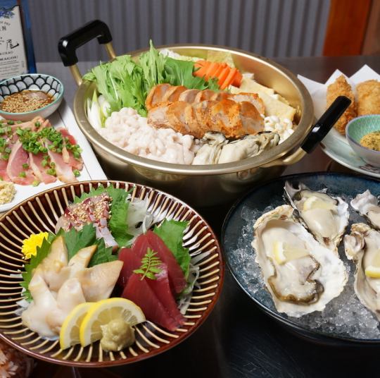 120 minutes all-you-can-drink [Nososo gout hotpot course 8 dishes] 5,500 yen