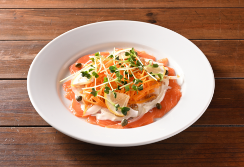 サーモンのレモンカルパッチョ