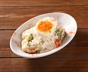 半熟卵のポテトサラダ