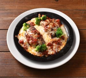 ハンバーグと濃厚ボロネーゼドリア