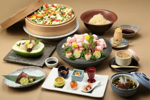【ご宴会にぴったり♪】　黒豚のせいろ蒸しコース　4,000円