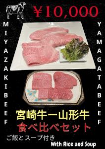 宮崎牛―山形牛 食べ比べセット