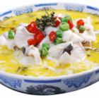 흰살 생선 대마와 질의 꽃초 조림