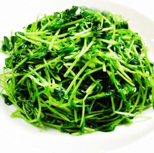 豆苗の塩味炒め