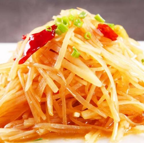 千切りジャガイモ酸辣炒め