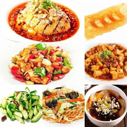 生ビールもOK◎120分飲み放題付き！鶏肉とカシューナッツ炒めなど全7品蘭コース3980円(税込)