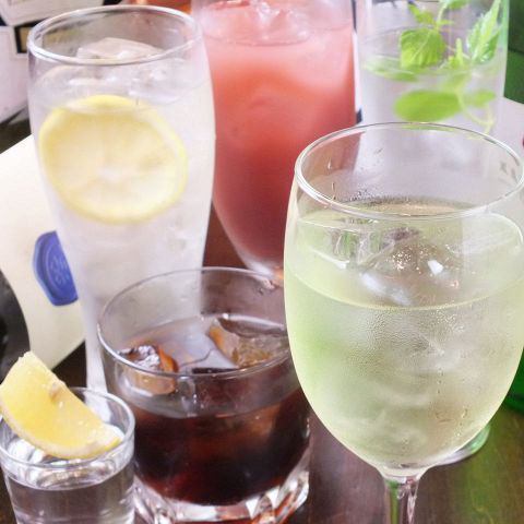 清酒和鸡尾酒“无限量畅饮”1500日元（含税）！