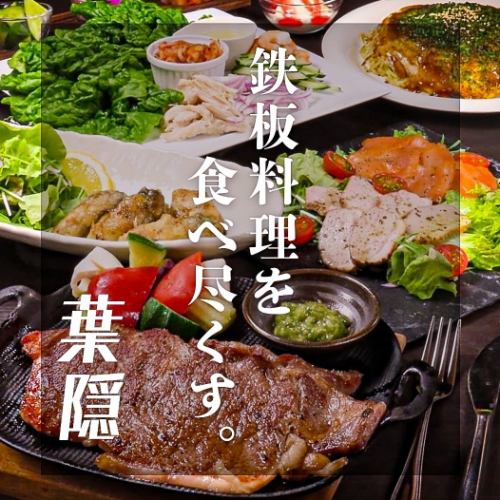 鉄板料理を是非ご堪能