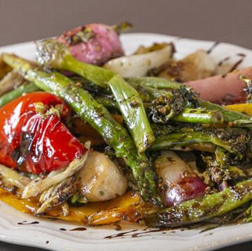 ゴロゴロ野菜の焦がしソテー