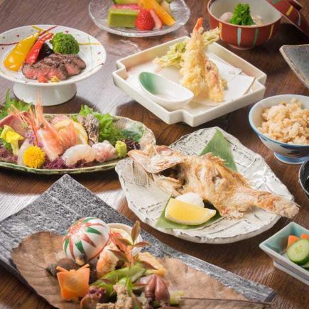 【追思會懷石料理】11道菜，11,000日圓 ◆ 非常適合追思會、佛教追思會等場合。