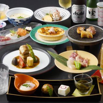 【一番人気】7000円税込飲み放題付コース　※名物コーチン石焼付き