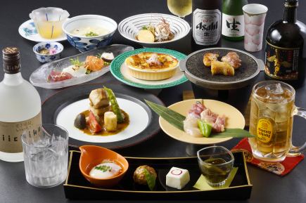【おすすめ☆少し贅沢に】10,000円税込飲み放題付きコース