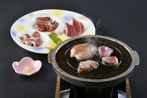 数量限定　石焼肝三種盛