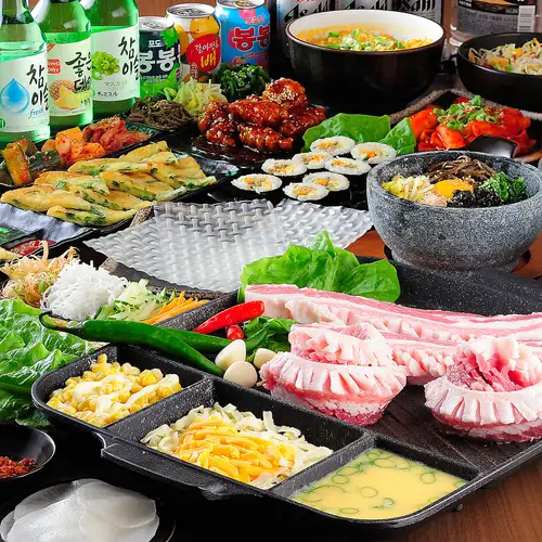 【厚切りサムギョプサル食べ飲み放題！】豪華50種 3800円 (税込）※6/22～9/30までの限定価格