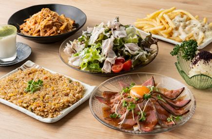 【2H飲み放題付】『ローストビーフ食べ放題コース』当店看板メニューの食べ放題<全7品>