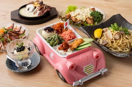 【2H飲み放題付】『極みBONSAIコース』至高のガーリックチーズハラミステーキ等<全6品>