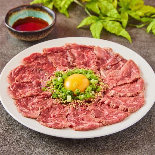 Low-Temperature Cooked Beef Skirt Steak Yukke